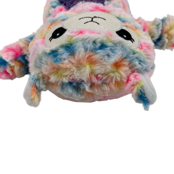 Tie Dye Sparkling Flip Sequin Belly Adorable Plush Llama - Picture 4 of 5